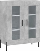 vidaXL Dulap, gri beton, 69,5x34x90 cm, lemn compozit