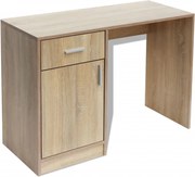 vidaXL Birou cu sertar și dulap, 100 x 40 x 73 cm, culoare stejar