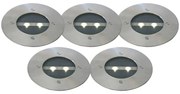 Set de 5 spoturi moderne de sol din oțel IP44 solare - Tiny