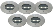 Set de 5 spoturi moderne de sol din oțel IP44 solare - Tiny