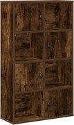 vidaXL Bibliotecă, stejar fumuriu, 60x24x101,5 cm, lemn prelucrat
