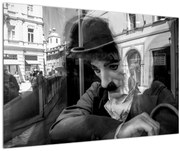 Tablou - Charles Chaplin la Praga (90x60 cm)