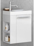 Set mobilier baie (masca si lavoar) Kolpa San Kiki 51x25xH51 cm, deschidere dreapta, alb