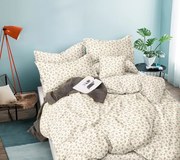 Lenjerie de pat din microfibra crem, MILICENT