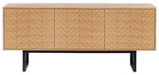 Comodă în decor de lemn de stejar Woodman Camden Herringbone, 175 x 75 cm