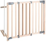 Poartă de siguranță în culoare naturală din lemn masiv de fag – Roba