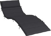 vidaXL Pernă de șezlong, negru, 180x60x4 cm, textil Oxford