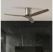 ZEVENTI - Ventilator de tavan SPELLO Wi-Fi Tuya, crom/stejar + telecomandă