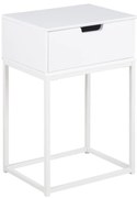 Noptieră CARLY albă