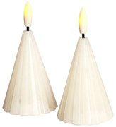 Decorațiune luminoasă de Crăciun albă 2 buc. ø 6 cm Laura – Sirius