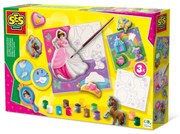 Set creativ mulaj si pictura - Set 3 panze de pictat printese