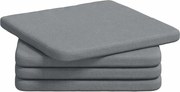 vidaXL Perne de Șezut 4 pcs Gri deschis 40 x 40 x 3 cm țesătură