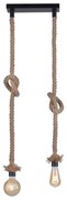 Leuchten Direkt 15486-18 - Lustră pe cablu ROPE 2xE27/15W/230V