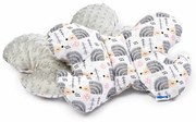 Pernă Sensillo din Minky Butterfly, gri