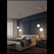 Lustra LED Suspendata 2xGlob Mat, G9