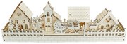 Decorațiuni luminoase de Crăciun Satul înzăpezit,40 x 13 x 8 cm, LED