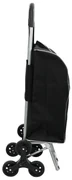 vidaXL Carucior de cumpărături Negru 39.5 x 36 x 92.5 cm Tafeta Oxford