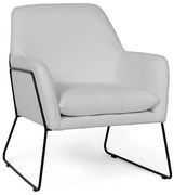 Fotoliu design gri MILAN