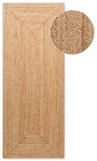 Covor tip traversă în culoare naturală reversibil, țesut manual din iută 80x200 cm Sharmila Natural Brown – Hanse Home