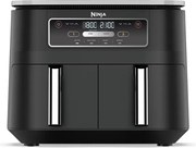 Friteuza dubla cu aer cald Ninja Foodi Dual Zone AF200EU, 2400 W, Zone independente, 7,6 l, 4 programe, 100-240°C, Max Crisp, Sync, Negru