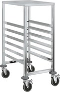 vidaXL Cărucior cu tăvi cu 6 containere GN 39x55x87 cm oțel inoxidabil