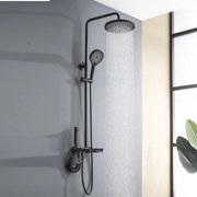 Coloana Dus ,Negru Mat,Afisaj Lcd Temperatura Apa ,Smack, LS