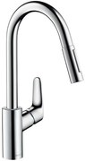 Baterie bucatarie Hansgrohe Focus 240, dus extractibil, crom - 31815000