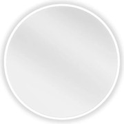 Mexen Loft oglindă de baie rotundă 40 cm, ramă albă - 9850-040-040-000-20