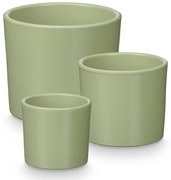 Ghivece ceramice, 3 buc, Ø 14, 17, 22 cm