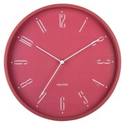 Karlsson 5988RD ceas de perete design, roz, diametru 30 cm