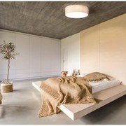 Plafonieră bej cu abajur textil ø 60 cm Thor – Fischer &amp; Honsel