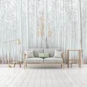 Fototapet - Pădure - albă (254x184 cm), în 8 de alte dimensiuni noi