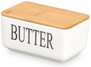 Untieră ceramică cu inscripția BUTTER, 10 x 16,5 x 8,5 cm