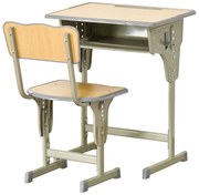 HOMCOM Set Masa Si Scaune Copii Bancă și Scaun Reglabil pentru Copii 6-12 Ani Ergonomic Aosom Romania