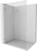 Mexen Lunar L perete de duș Walk-in stânga 110 x 200 cm, transparent 8 mm, cupru periat - 830L-110-000-65-00-L