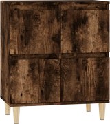 vidaXL Servantă, stejar fumuriu, 60x30x75 cm, lemn compozit