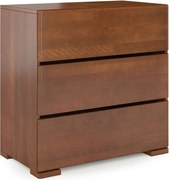 Comodă din lemn de fag maro Skandica Sandemo, 80 x 81 cm