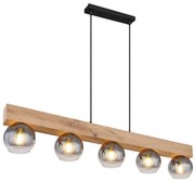 Lustra suspendata design modern Moitas negru, maro