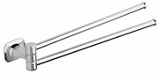 METAFORM AI021 Aida suport dublu rotativ pentruprosoape, 32 cm, argintiu