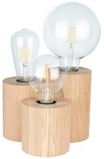 Spot-Light 2266374 - Lampă de masă VINCENT 3xE27/15W/230V, stejar