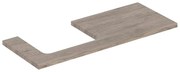 Blat pentru lavoar Geberit One cu decupaj in stanga nuc american Hickory 120 cm