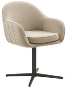 Set de scaune de sufragerie gri deschis cu cotiere 2 buc. tapițat Tamera – House Nordic