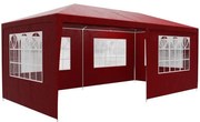 Deuba Sala petreceri Rimini 3x6 m - pereti laterali + ferestre arcuite - rosu