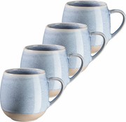 Mäser Set de 4 căni AQUATA – 355 ml, albastru, 355 ml