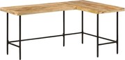 vidaXL Birou 165x110x77 cm din lemn masiv de mango și fier
