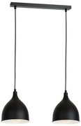 Lustră pe cablu NOAK 2xE27/15W/230V negru