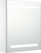 vidaXL Dulap de baie cu oglindă și LED-uri, 50x13,5x60 cm