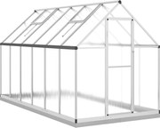 vidaXL Sere cu cadru de bază, argintiu, 334x169x202 cm, aluminiu