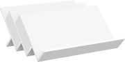 vidaXL Raft pentru reviste cu raft Alb 65 x 53 x 28,5 cm Lemn compozit