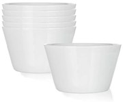 Set de 6 boluri din ceramică Banquet LUCA , 13,1 cm, alb